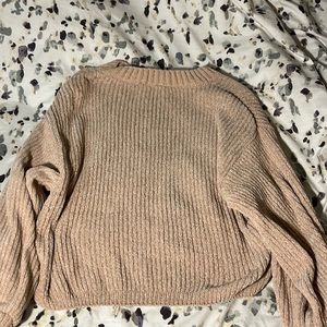 shein long sleeve cream sweater
